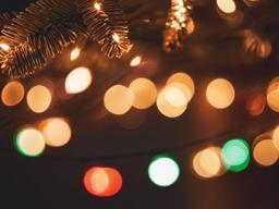 Christmas Lights Aesthetic Wallpaper  