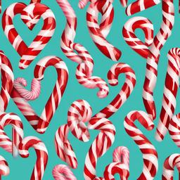 Candy Cane clipart - candy cane heart-shaped arrangement  color,minimalist,vector clipart