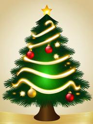 Christmas Pictures clipart - Christmas tree with lights  vector clipart