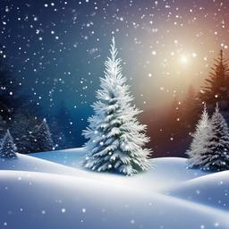 Snow Background Wallpaper - christmas tree and snow background  