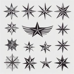 star tattoo designs minimalist color design 