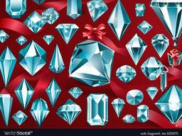 Diamond clipart - diamond with ribbon design  vector clipart