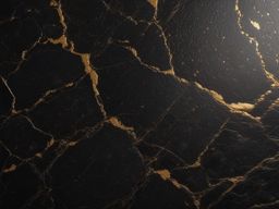 Black granite with a leathered texture and golden specks top view, product photoshoot realistic background, hyper detail, high resolution