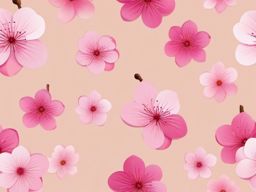 Cherry Blossom Emoji Sticker - Springtime elegance, , sticker vector art, minimalist design