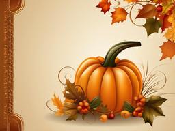 Thanksgiving Wallpaper-A simple, elegant Thanksgiving design, featuring a single, stylized pumpkin or cornucopia.  aesthetic background wallpaper