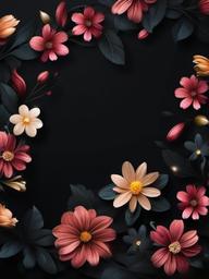 Dark Background Flower Wallpaper  ,mobile iphone background wallpaper