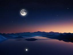 Moon Sky Night Background  ,desktop background wallpaper