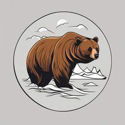 simple mama bear tattoo  simple vector color tattoo