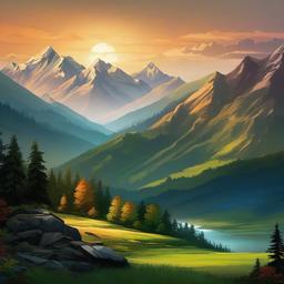 Mountain Background Wallpaper - mountain art background  