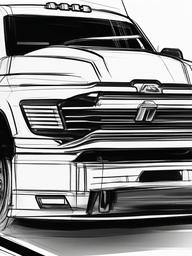 sketch of a truck  minimal rough sketch scribbles,doodles,black and white