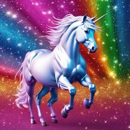Glitter background - rainbow glitter unicorn wallpaper  
