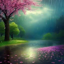 spring rain wallpaper  ,background wallpaper