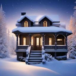 Snow Background Wallpaper - snowy house background  