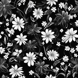 Flower Background Wallpaper - black background white flower  