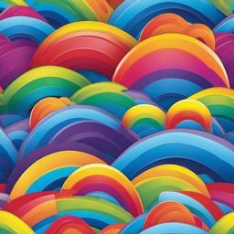 Rainbow Background Wallpaper - blue sky rainbow background  
