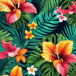 Summer iPhone Wallpaper - Tropical Paradise for iPhone  intricate patterns, splash art, wallpaper art