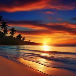 Beach Background Wallpaper - summer sunset beach wallpaper  