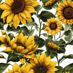 Sunflower Background Wallpaper - sunflower background white  