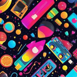 Party Background Wallpaper - 90s themed background  