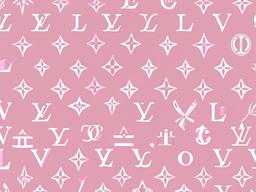 Lv Pink Wallpaper-Light pink with delicate LV monogram patterns in white  background wallpaper