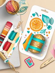 DIY Crafting sticker- Handmade Joy Creations, , color sticker vector art