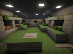 underground bunker with high-tech security systems - minecraft house design ideas 