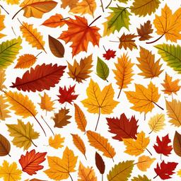 November clipart - autumn leaves falling from trees  