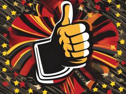 thumbs up clipart - a thumbs-up gesture, expressing approval and positivity 