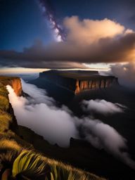 mount roraima, venezuela - embarks on a challenging trek to the summit, exploring its unique tabletop plateau. 