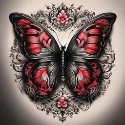m butterfly tattoo  