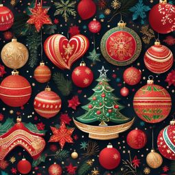 Christmas Celebration Background Festive Decorations and Joyful Holiday Spirit  intricate patterns, colors, wallpaper style