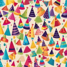 Birthday Party Hat clipart - Fun and colorful birthday party hat, ,vector color clipart,minimal