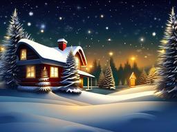 Night Christmas Wallpaper  