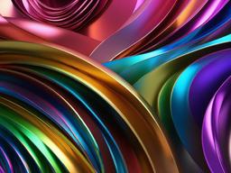 Rainbow Metallic Wallpaper  