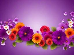 Flowers On Purple Background-Purple background with flowers  background wallpaper