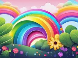 cute wallpaper rainbow  ,desktop background wallpaper