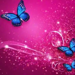Butterfly Background Wallpaper - pink glitter butterfly wallpaper  