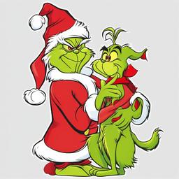 Grinch clipart - Grinch with his dog Max  