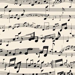 music notes clipart - graceful music notes, suspended in the air, composing harmonious melodies 