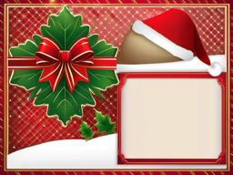 Xmas Border Clipart,Designing a Christmas-themed photo album  simple, 2d flat