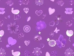 Purple Girly Wallpapers - Soft purple with girly elements  ,desktop background wallpaper