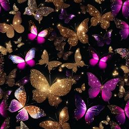Glitter background - wallpaper glitter butterfly  