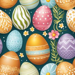 egg clipart: decorative egg adorned for easter. 