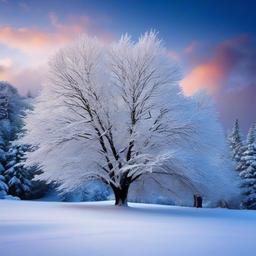 Snow Background Wallpaper - snowy tree background  