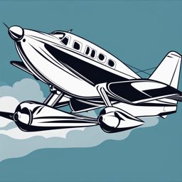 airplane clipart - a flying and aerodynamic airplane image. 