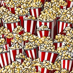 Corn clipart - popcorn in a bag  vector clipart