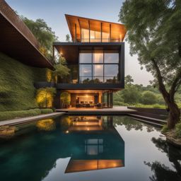 serenity by the lakeside: architectural marvels 