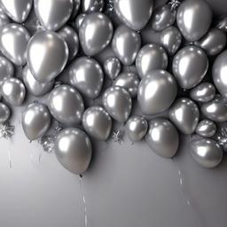 Party Background Wallpaper - silver balloon background  