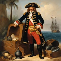 captain kidd - the scottish pirate turned legendary figure, known for buried treasure tales. 