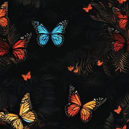 Butterfly Background Wallpaper - butterfly dark wallpaper  